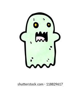 caricatura fantasma espeluznante