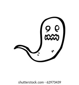 caricatura fantasma espeluznante