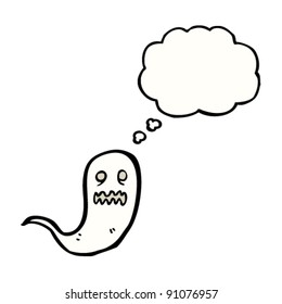 caricatura fantasma espeluznante