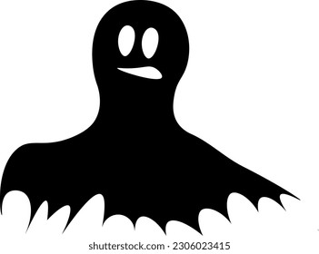 Spooky Ghost Halloween Vector Illustration