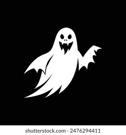 spooky ghost silhouettes for Halloween set, Halloween ghost vector collection, simple ghost vector set