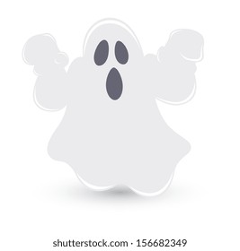 spooky ghost vector