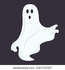 Spooky ghost vector illustration graphic icon symbol