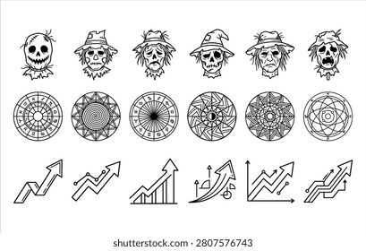 Spooky ghosts and paranormal entities for halloween events, supernatural themes, and haunted horror concepts.