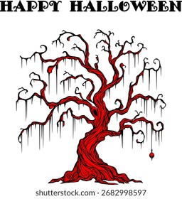 Spooky Gothic Tree Halloween Design