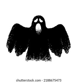 Ghost-Illustration. Wunderschöne Geistersilhouette.