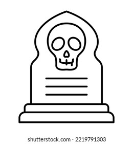 Spooky grave Trendy Color Vector Icon which can easily modify or edit

