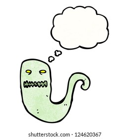 spooky green ghost cartoon