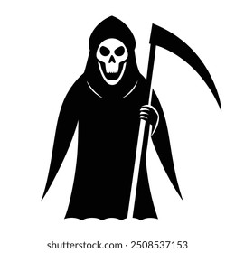 Diseño espeluznante del Vector de la parca para Halloween.