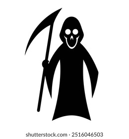 Diseño espeluznante del Vector de la parca para Halloween.