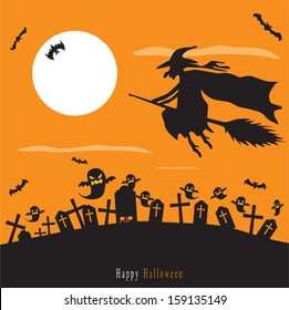 Spooky Halloween background 