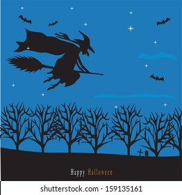 Spooky Halloween background 
