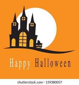 Spooky Halloween background 