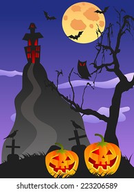 spooky halloween background