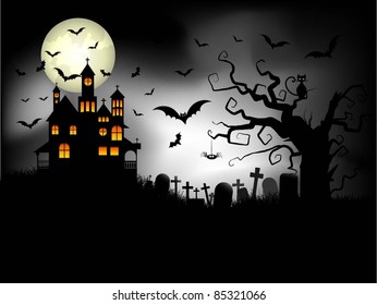 Spooky Halloween background