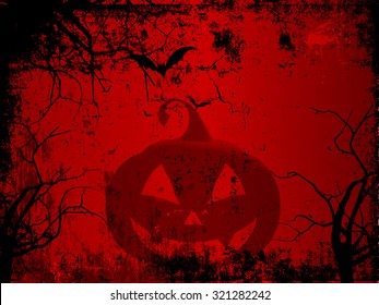 Spooky Halloween background with a grunge effect