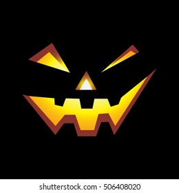 Spooky Halloween background with jack o lantern - Trick or Treat