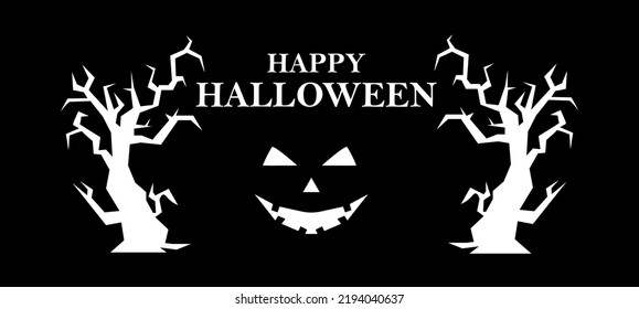 spooky halloween background at night