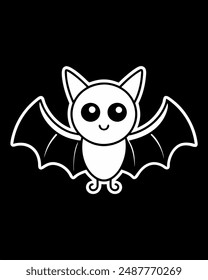 Spooky Halloween Bat Ilustración de Vector - Halloween Clipart y Arte vectorial
