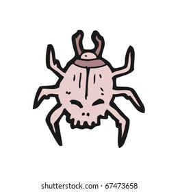 spooky halloween bug cartoon