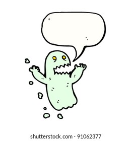 spooky halloween cartoon ghost