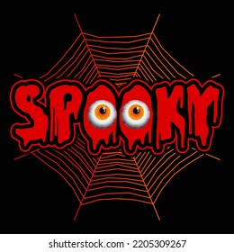 Spooky Halloween Day vector t-shirt design that are perfect for coffee mug, poster, pillow cover, Canvas design.