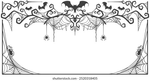 spooky Halloween dividers, bats and spiders