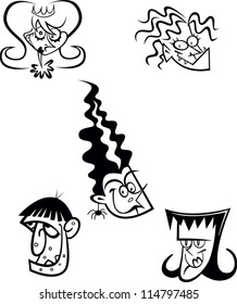 Spooky Halloween Faces