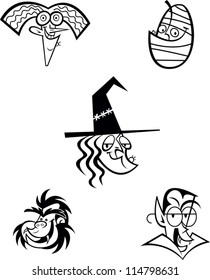 Spooky Halloween Faces