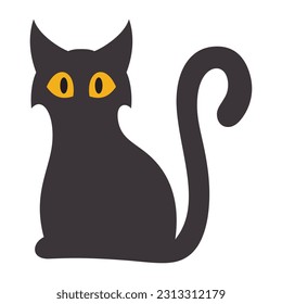 Spooky Halloween Flat Design Elements. Halloween Cartoon  Illustration isolated on white background. scary and creepy element icon. Design elements for traditional and cultural holiday concepts.