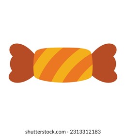 Spooky Halloween Flat Design Elements. Halloween Cartoon  Illustration isolated on white background. scary and creepy element icon. Design elements for traditional and cultural holiday concepts.