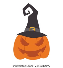 Spooky Halloween Flat Design Elements. Halloween Cartoon  Illustration isolated on white background. scary and creepy element icon. Design elements for traditional and cultural holiday concepts.