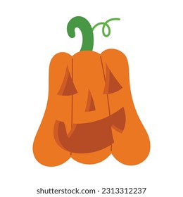 Spooky Halloween Flat Design Elements. Halloween Cartoon  Illustration isolated on white background. scary and creepy element icon. Design elements for traditional and cultural holiday concepts.