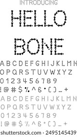 Spooky Halloween font typography vector illustration featuring eerie and playful letters. Perfect for Halloween posters, invitations, and decorations. Ideal for your haunted holiday projects.