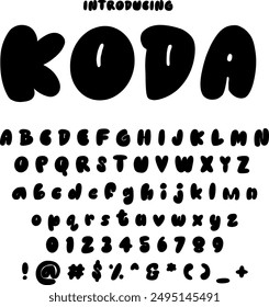 Spooky Halloween font typography vector illustration featuring eerie and playful letters. Perfect for Halloween posters, invitations, and decorations. Ideal for your haunted holiday projects.