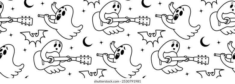 Espeluznante fantasma Halloween cantante