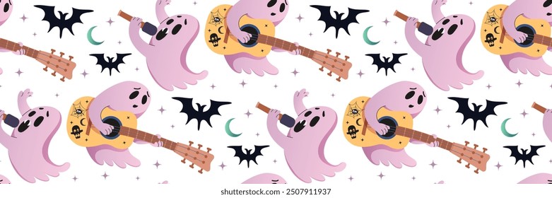 Espeluznante cantante fantasma Halloween