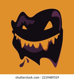 Spooky halloween icon shapeless vector illustration, perfect for Halloween season whether graphic design or on print media