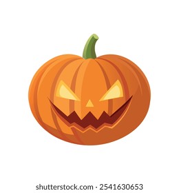 Una espeluznante ilustración de Halloween Jack-O'-Lantern