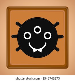 Spooky halloween mask. Halloween season - Vector illustration