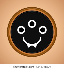 Spooky halloween mask. Halloween season - Vector illustration