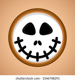 Spooky halloween mask. Halloween season - Vector illustration
