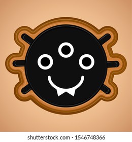 Spooky halloween mask. Halloween season - Vector illustration