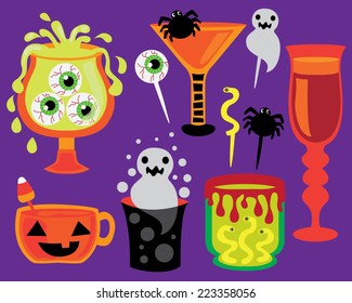 Spooky Halloween Party Cocktail Drinks