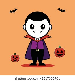 Spooky Halloween Poster Template illustration.