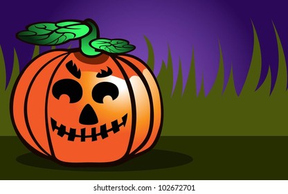 spooky Halloween pumpkin