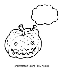 spooky halloween pumpkin cartoon