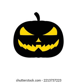 espeluznante diseño de calabaza de Halloween. plantilla de diseño para decoración
