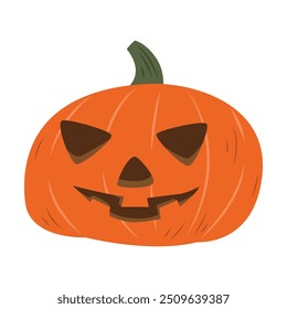 Spooky Halloween Pumpkin Glowing in the Dark