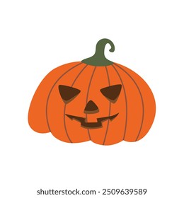 Spooky Halloween Pumpkin Glowing in the Dark